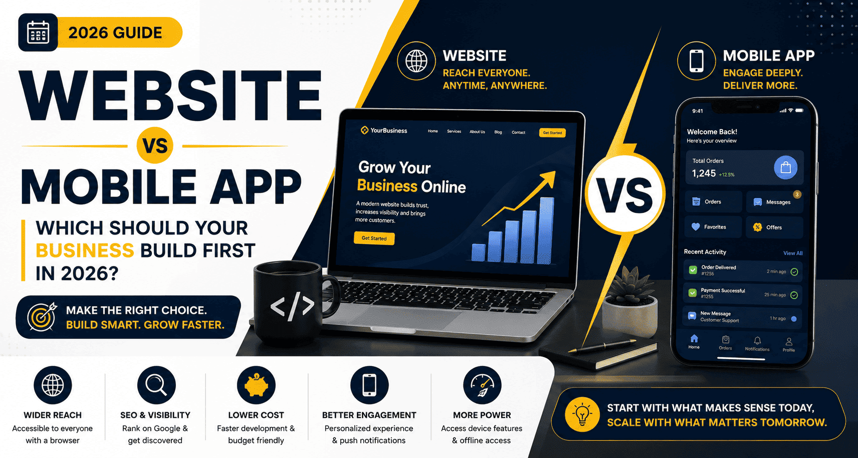 Website vs Mobile App: Which Should Your Business Build First in 2026?